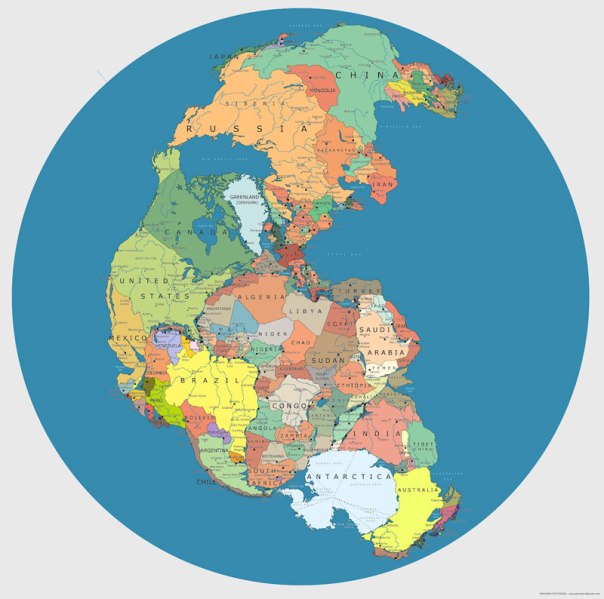 map-of-pangea-with-current-internatoinal-borders